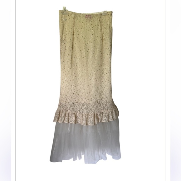 Marikka Nakk Cowgirls Vintage 3 piece skirt western whimsy saloon coquette S - Picture 6 of 8